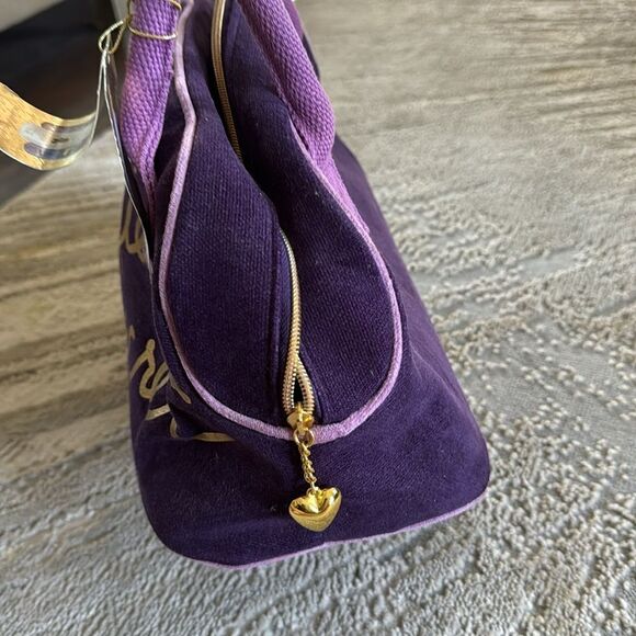 Victoria’s Secret Tote make up Bag purple and gold new with tags - Picture 4 of 9